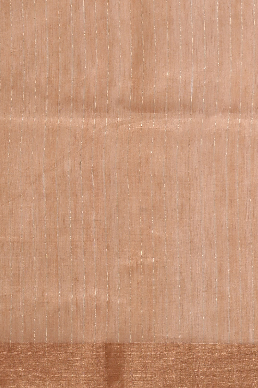 Beige Pure Silk Cotton Bengal Saree image number null