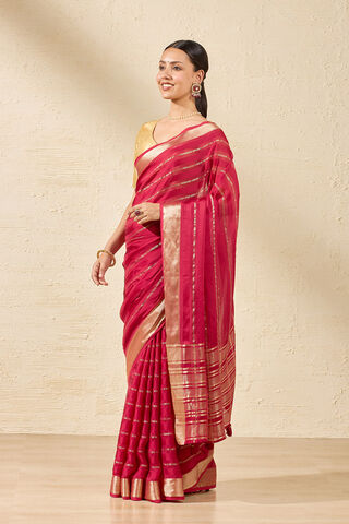 Red Contemporary Viscose Woven Saree thumbnail image number null