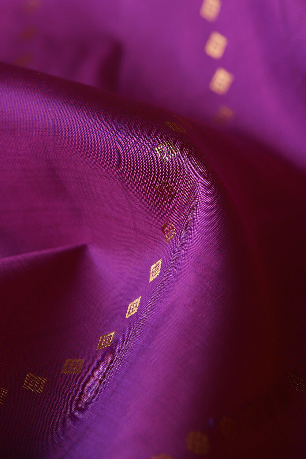 Purple Pure Silk Kanjivaram Saree image number null