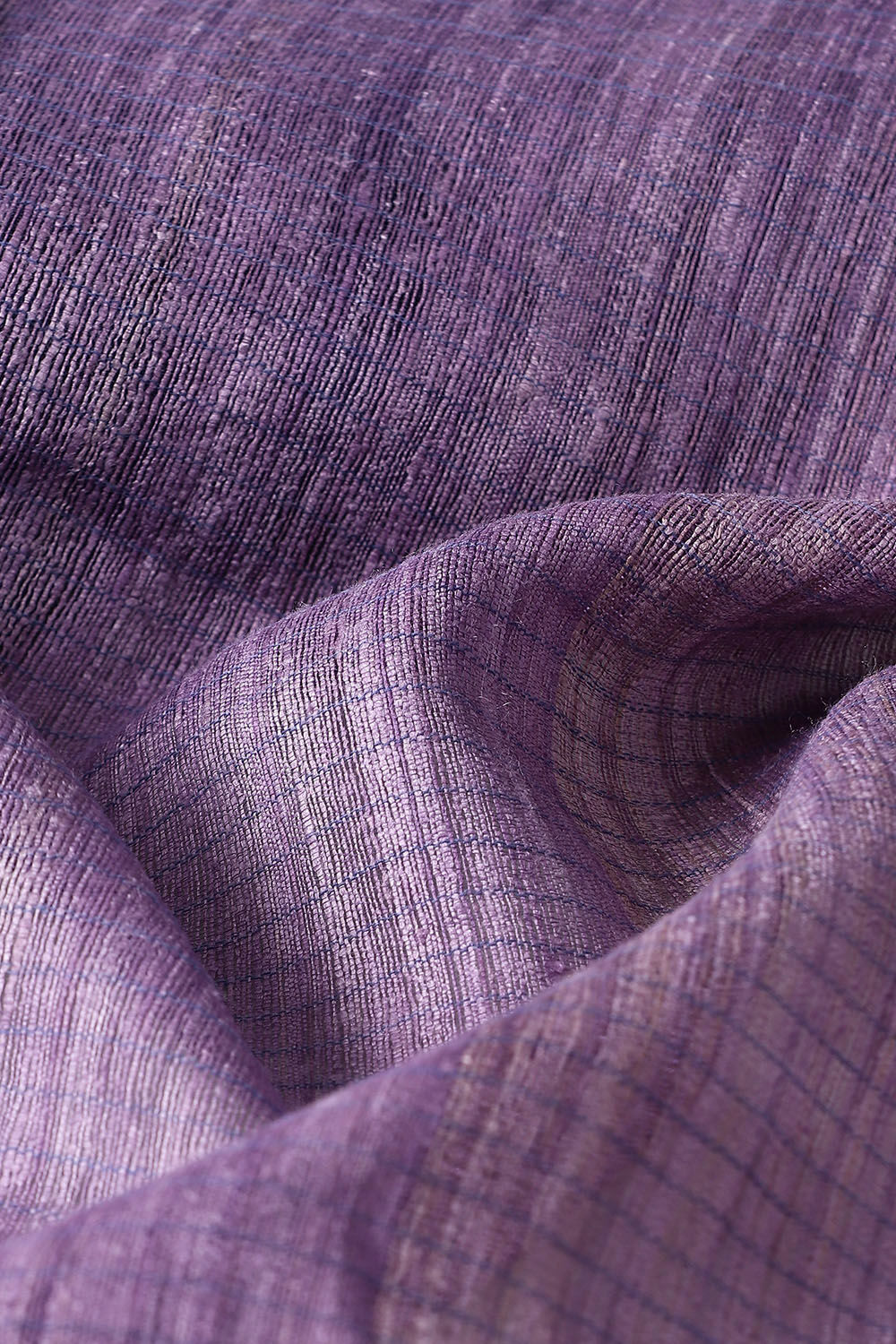 Violet Pure Tussar Bhagalpuri Saree image number null