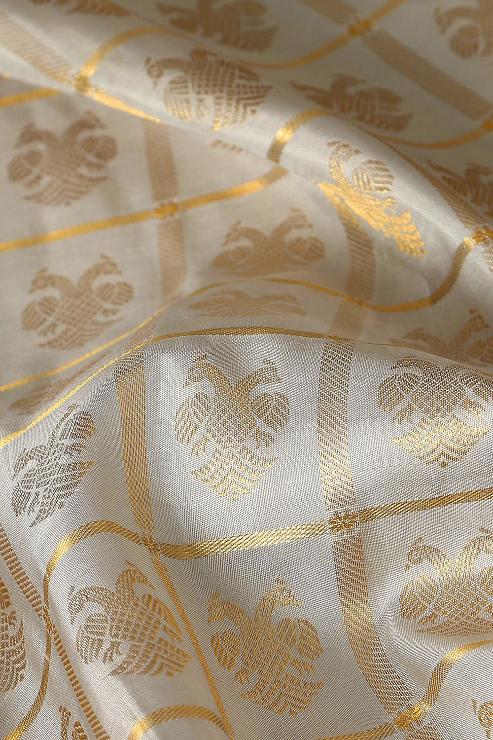 Grey Pure Silk Kanjivaram Saree image number null