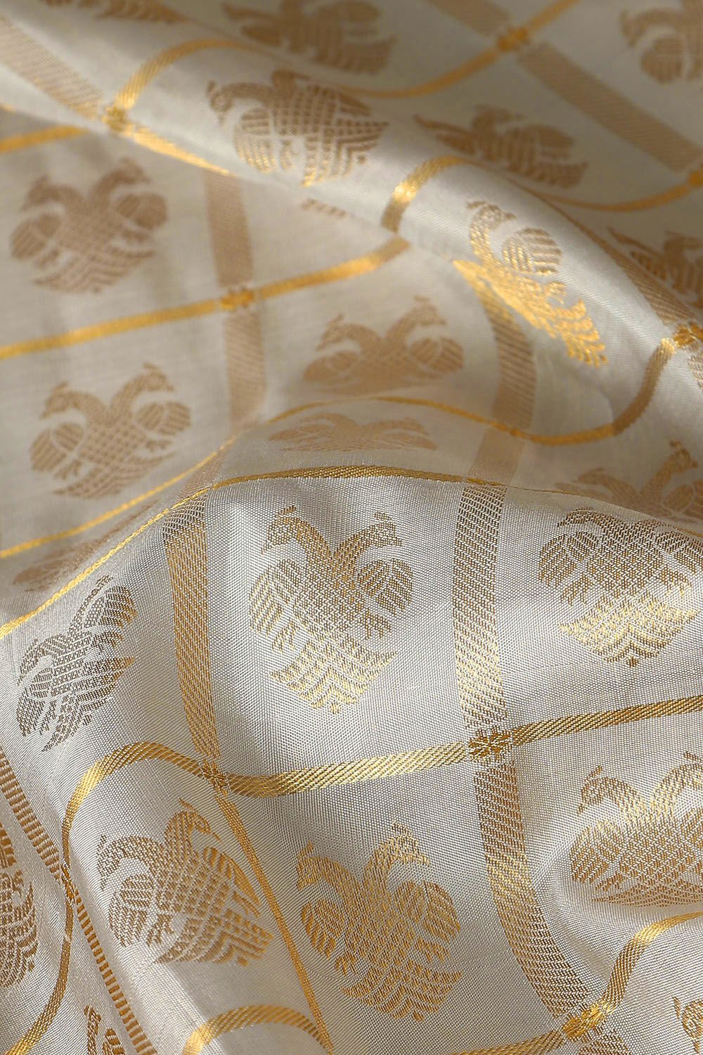Grey Pure Silk Kanjivaram Saree image number null