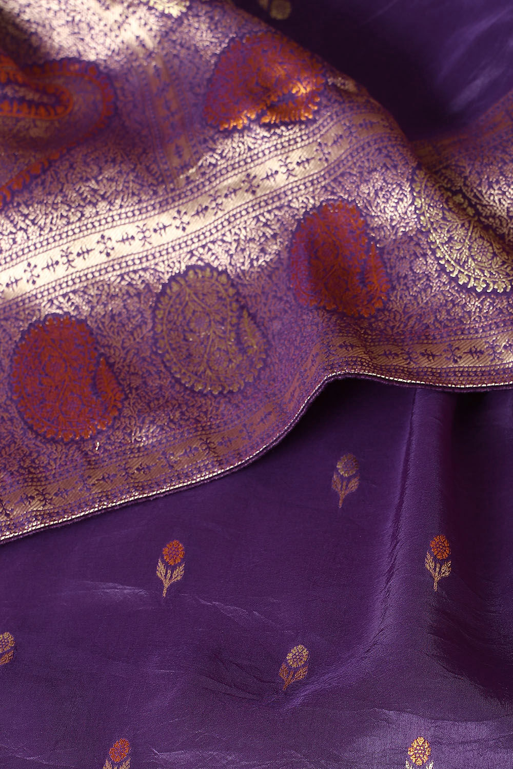 Purple Pure Luxe Vegan Saree image number null