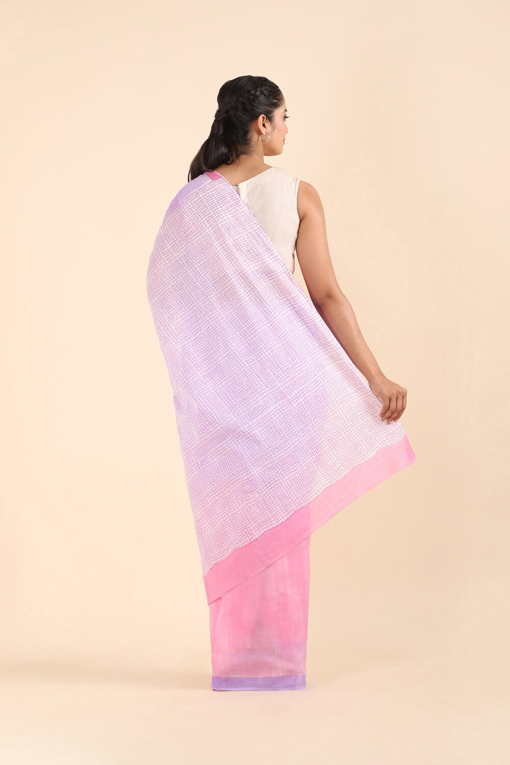 Multicolored Pure Cotton Mulmul Printed Saree image number null