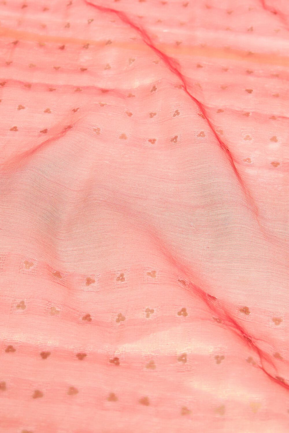 Light Red Pure Tissue Cotton Woven Saree image number null
