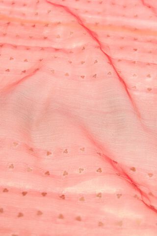 Light Red Pure Tissue Cotton Woven Saree thumbnail image number null