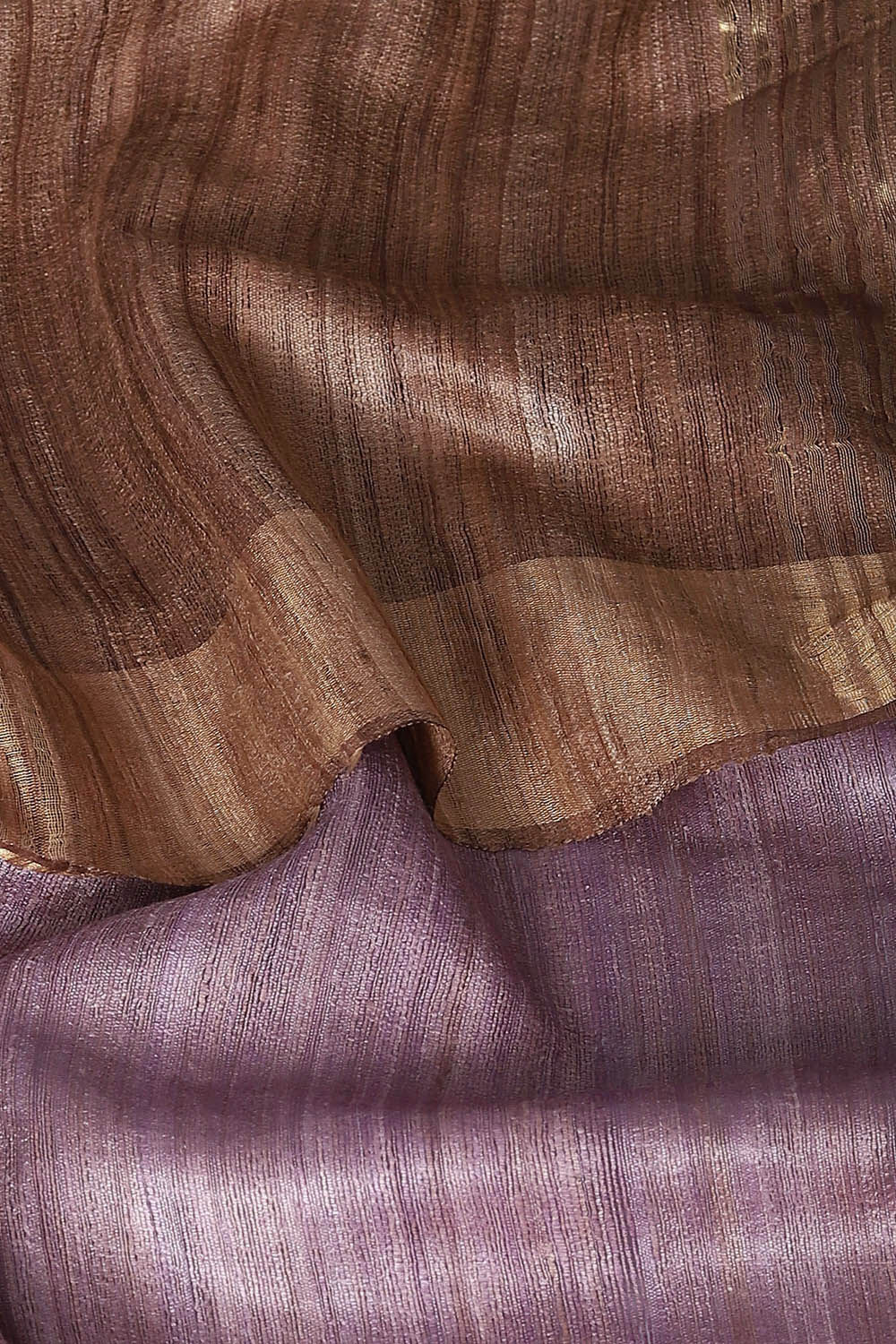 Light Pure Violet Tussar Tie and image number null