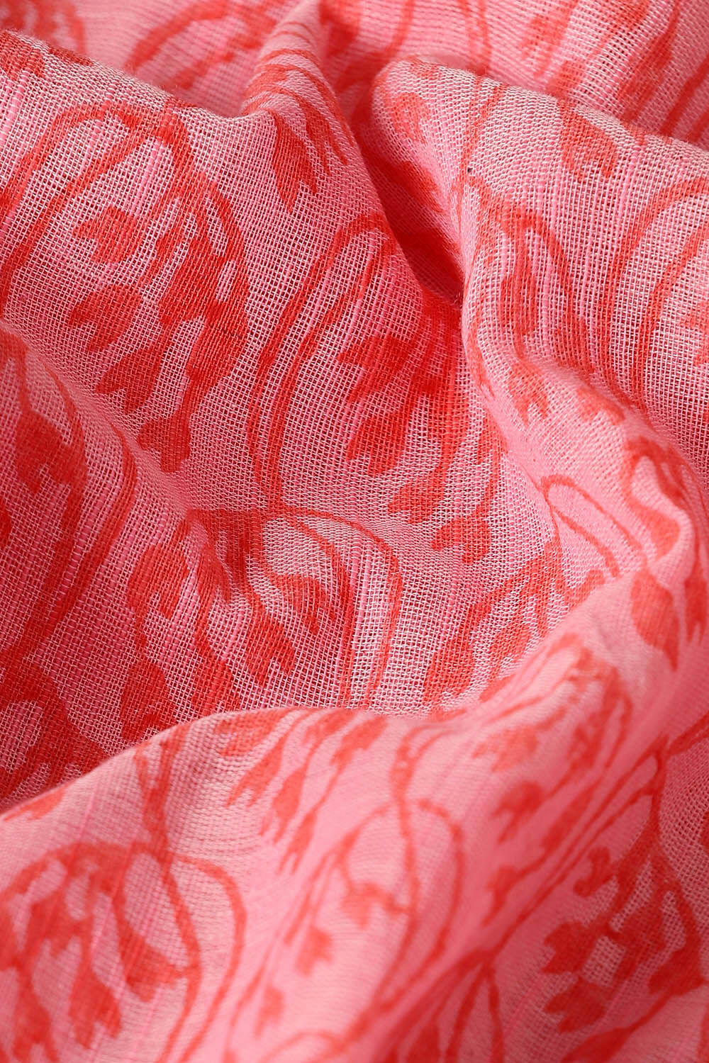 Pink Pure Cotton Printed Saree image number null