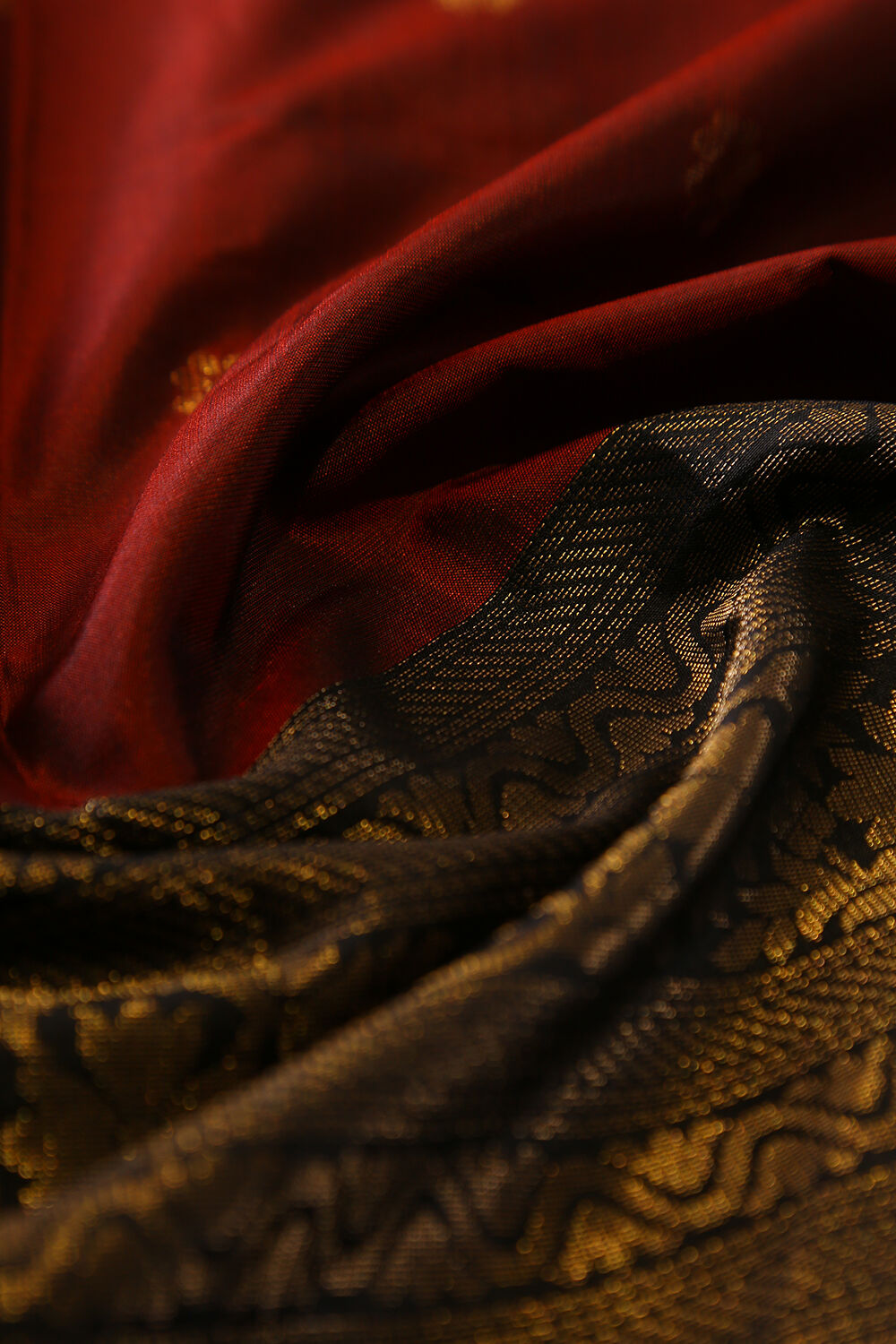 Black Pure Silk Suit Set with Dupatta and Bottom Fabric image number null