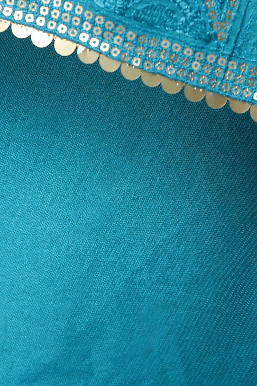 Blue Silk Cotton Embroidered Semistitched Suit Set image number null