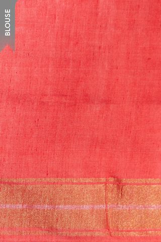 Red Pure Tussar Silk Chattisgarh Woven Saree thumbnail image number null