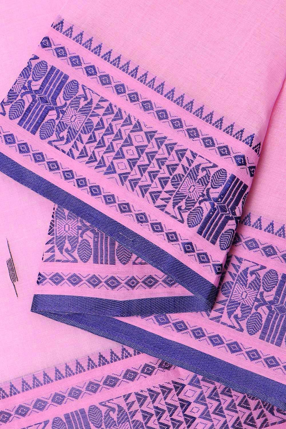 Pink Pure Cotton Bengal Saree image number null