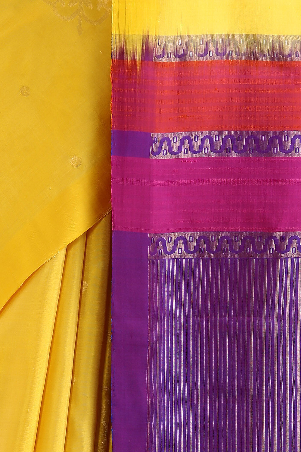 Yellow Pure Soft Silk Saree image number null