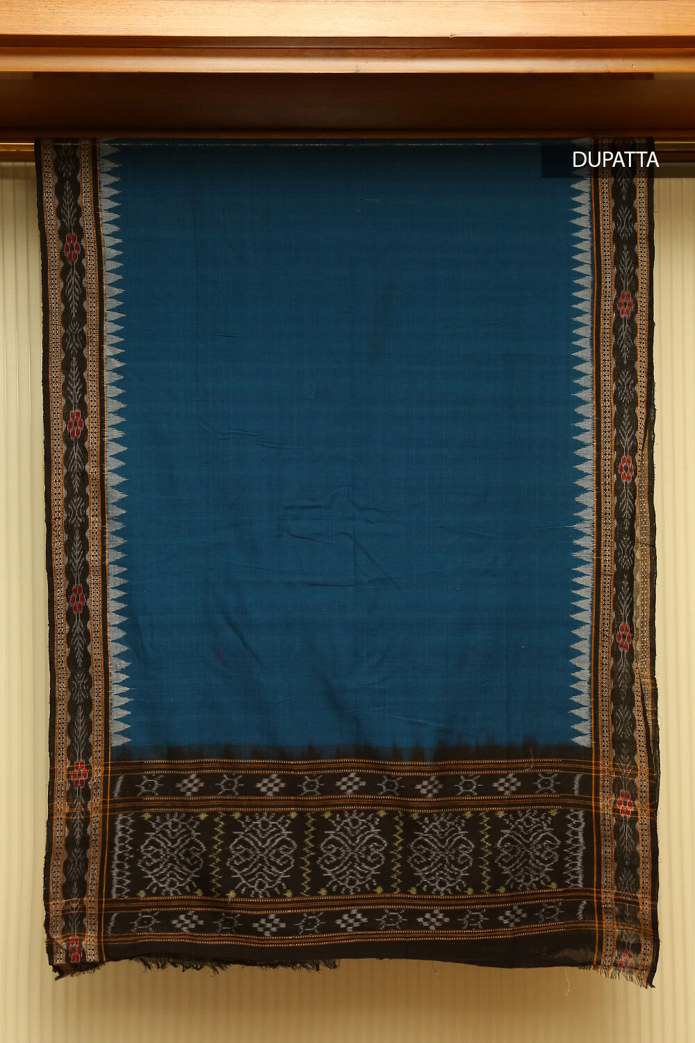 Navy Blue Sambalpuri Pure Cotton Salwar Suit Set image number null
