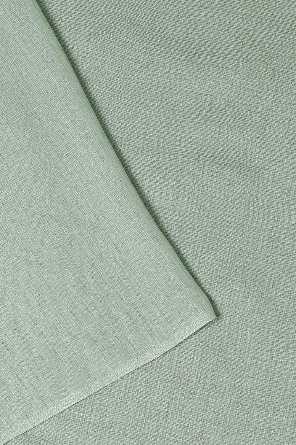 Light Green Tussar Printed Unstitched Suit Set image number null