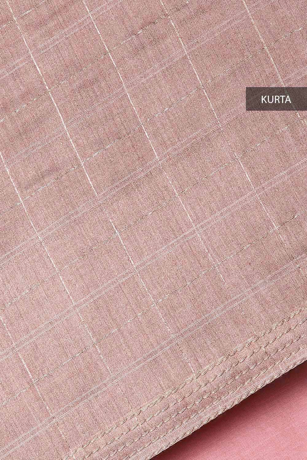 Brown Embroidered Tussar Suit image number null