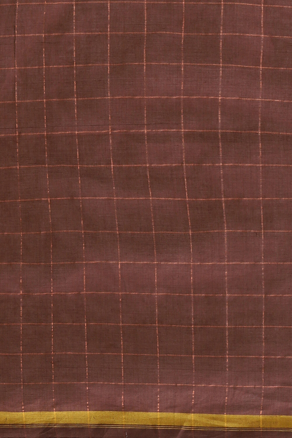 Brown Pure Cotton Jamdani Saree image number null
