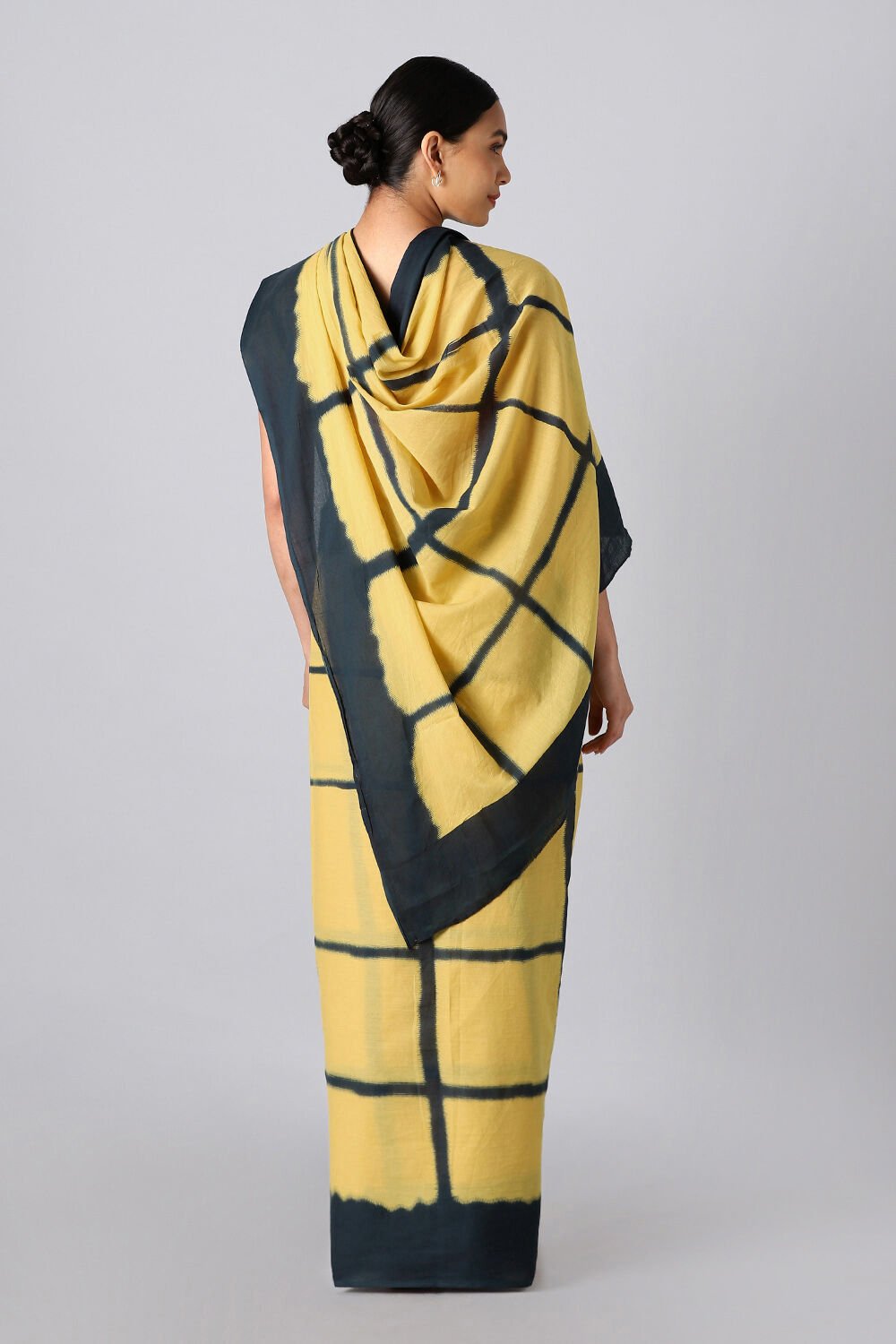Yellow Pure Cotton Printed Saree image number null