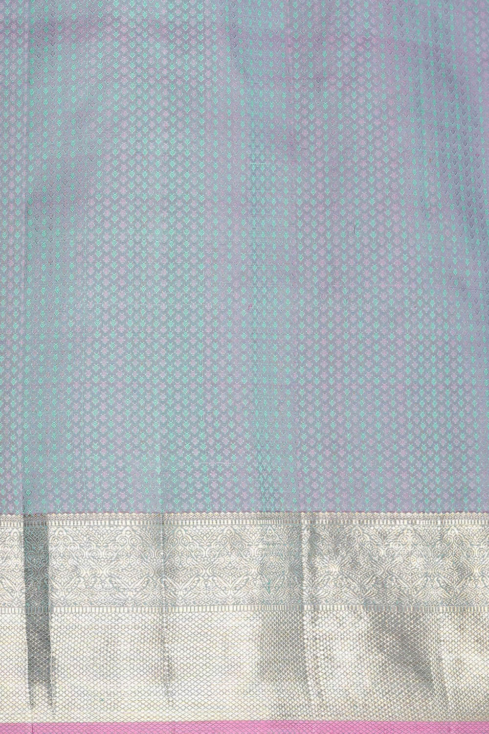 Onyx Blue Pure Zari Pure Silk Kanjivaram Saree image number null