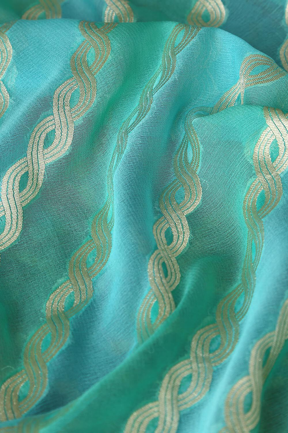 Light Pure Green Georgette Banarasi Saree image number null