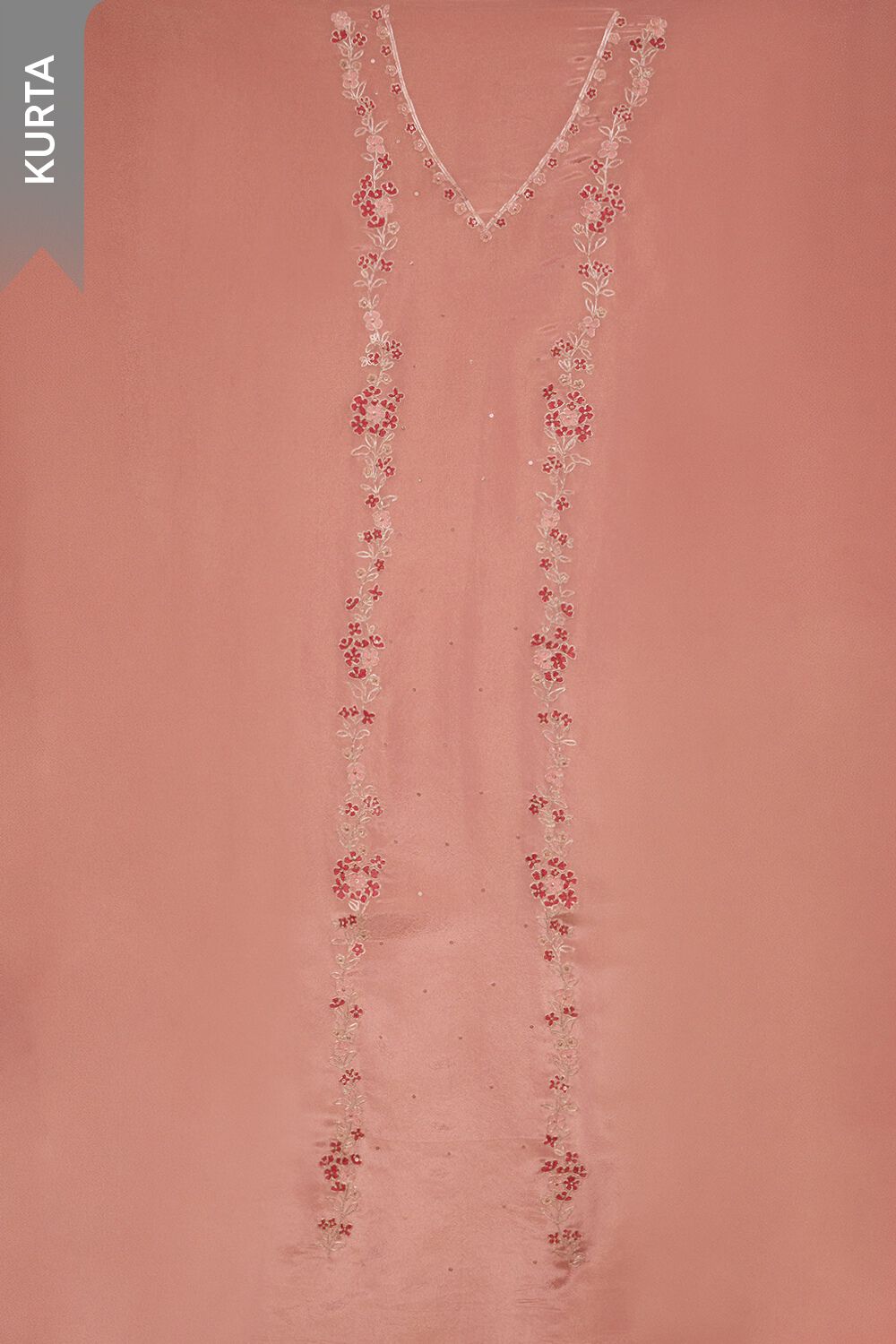 Light Pink Viscose Tissue Embroidered Unstitched Suit Set image number null