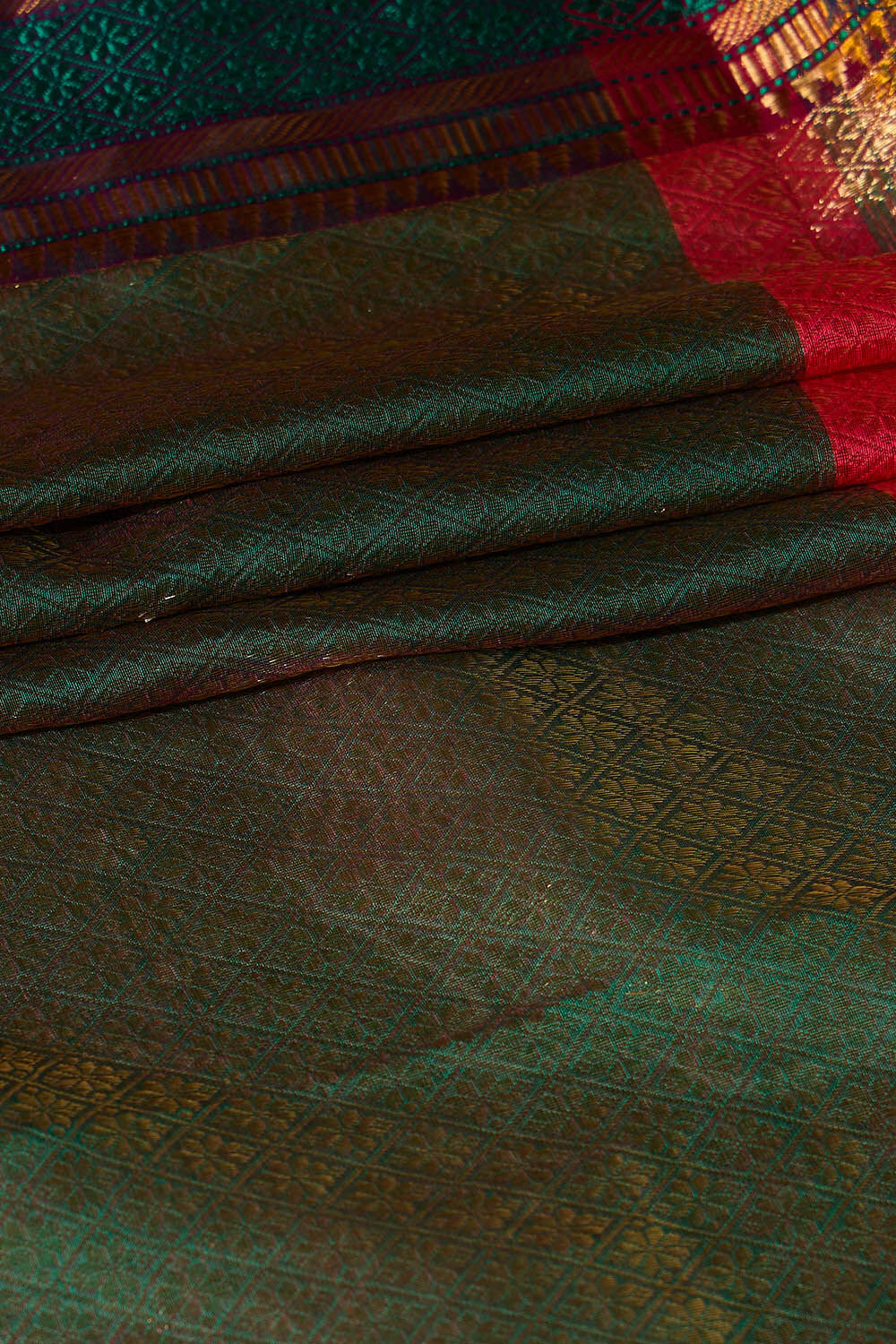 Pink Brocade Pure Silk Cotton Maheshwari Saree image number null