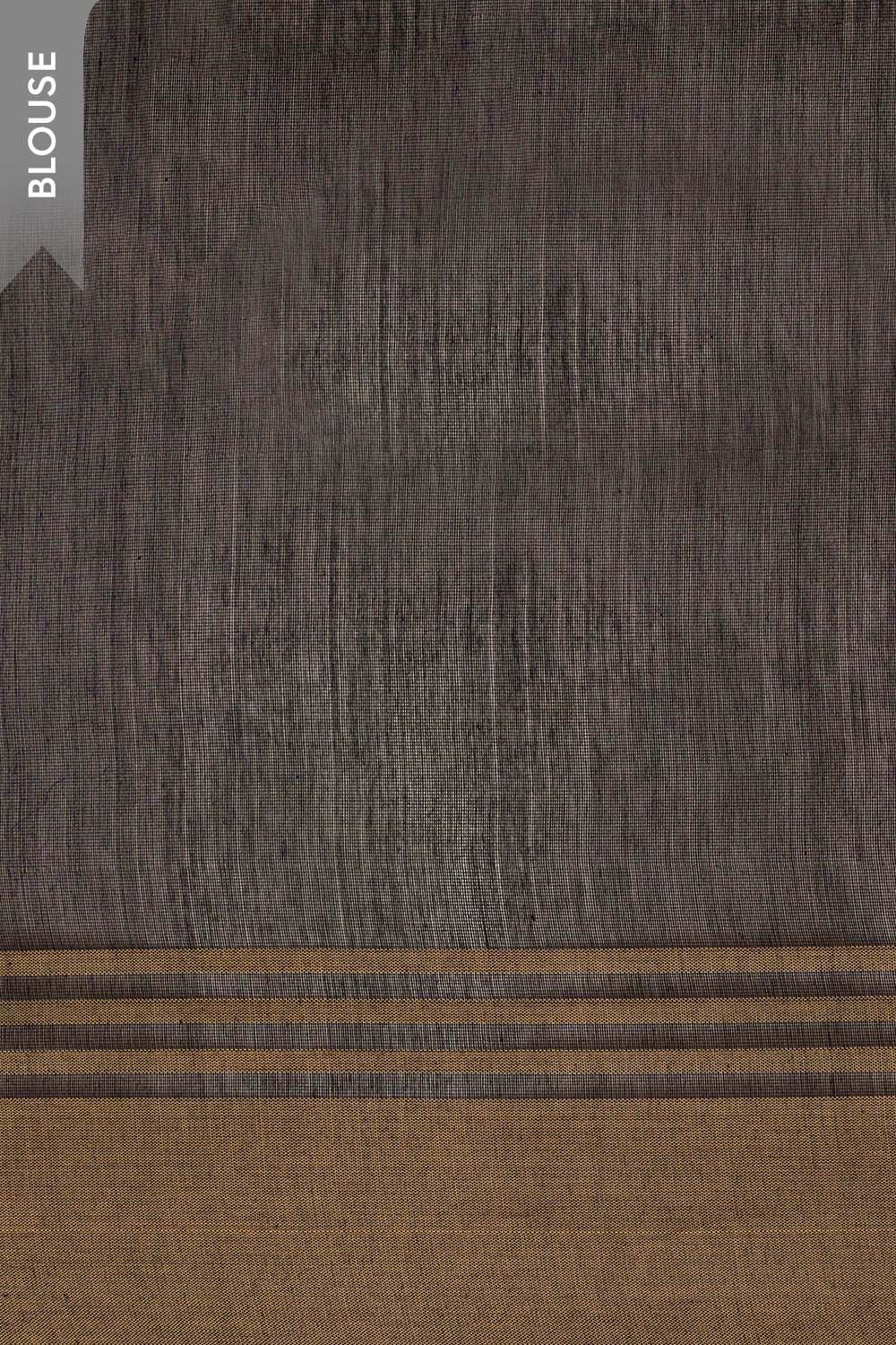 Black Woven Pure Silk Cotton Chanderi Saree image number null