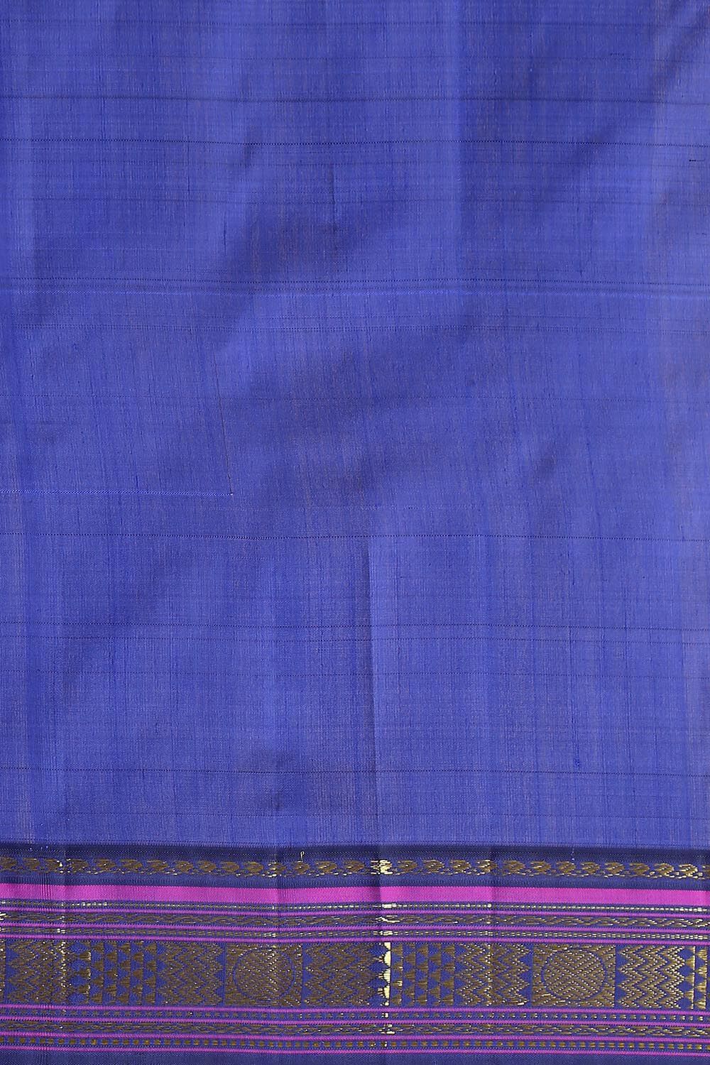 Blue Pure Silk Kanjivaram Saree image number null