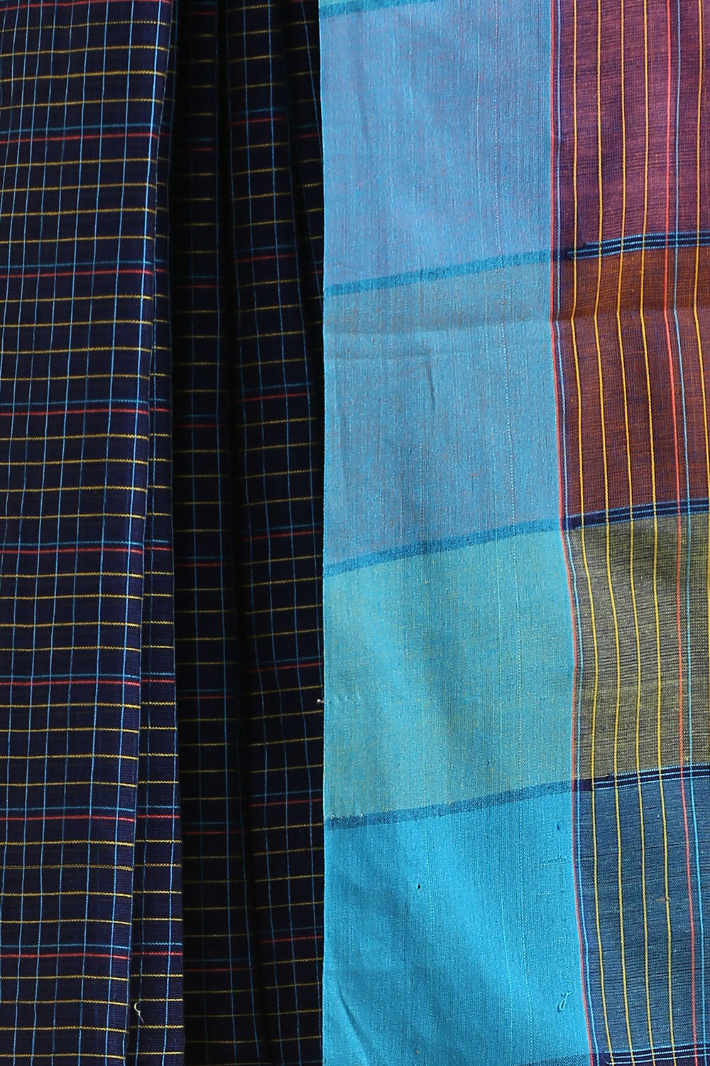 Dark Blue Pure Cotton Naranyanpet Saree image number null