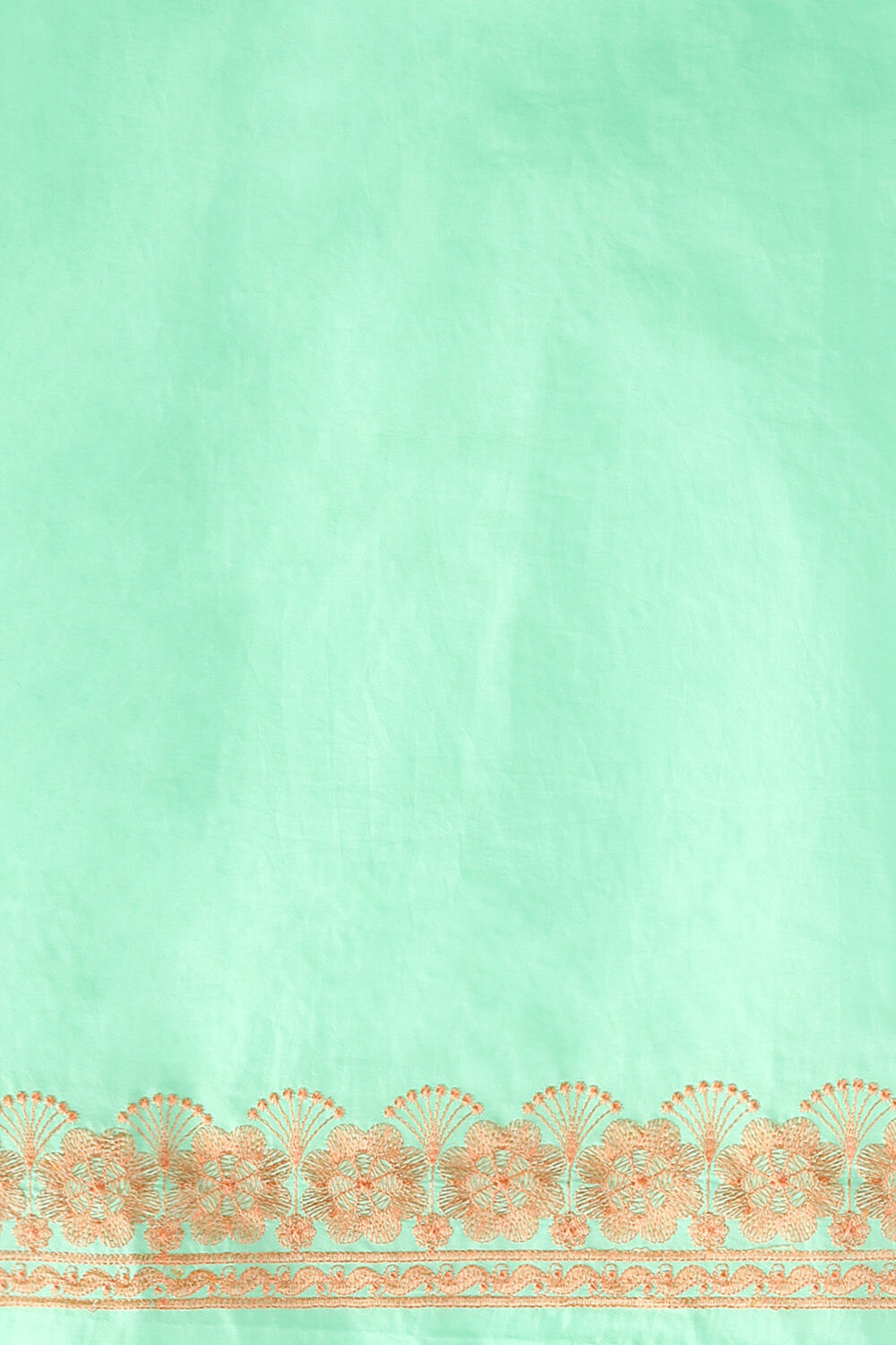 Light Green Pure Cotton Embroidered Saree image number null