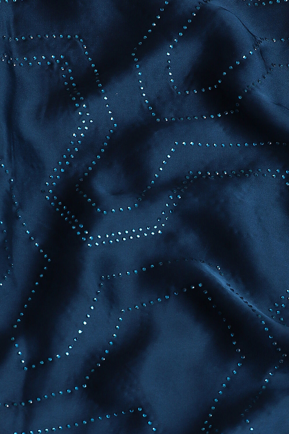 Dark Pure Blue Embroidered Saree image number null
