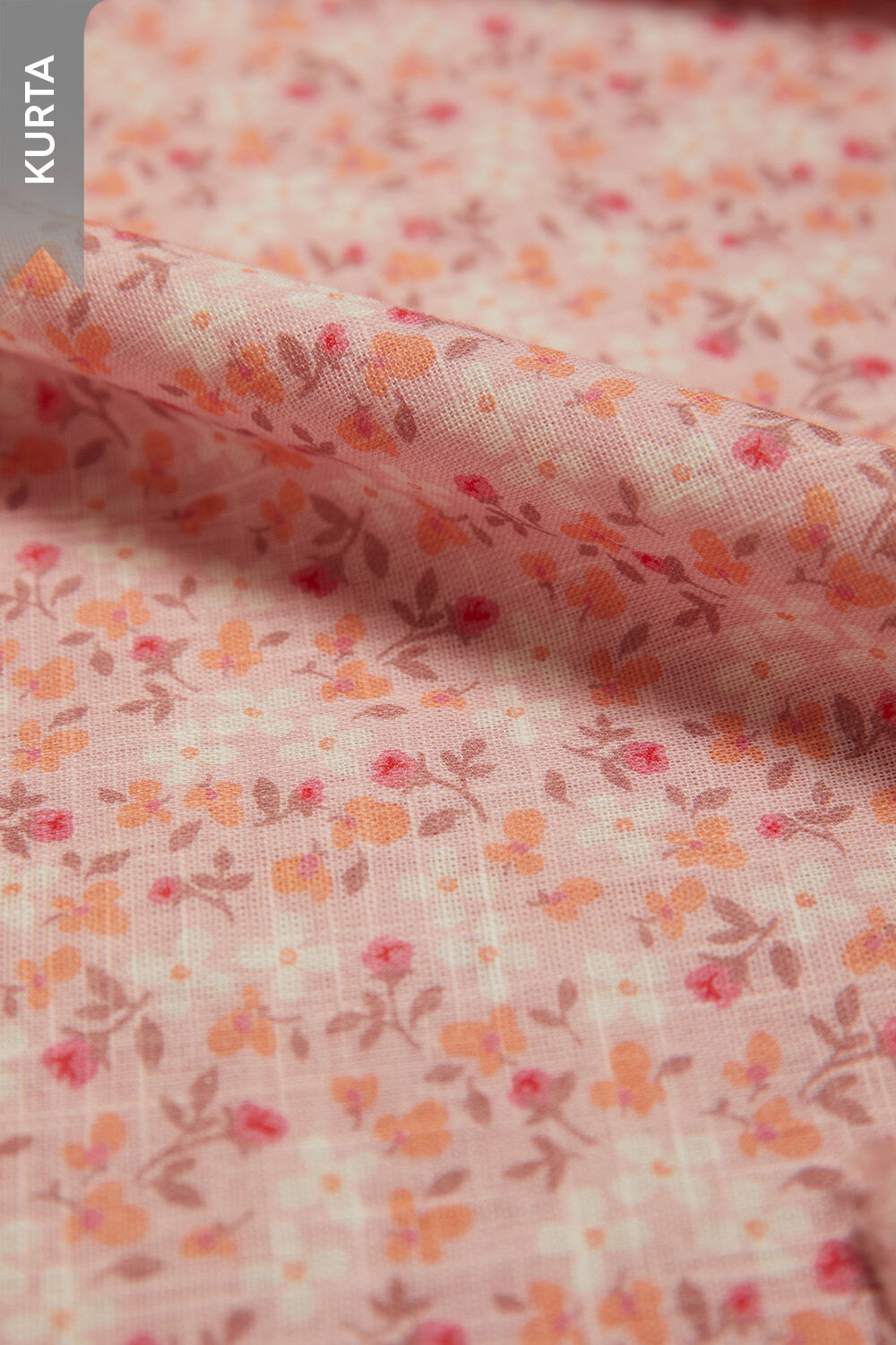 Pink Screen Printed Pure Cotton Unstitched Suit Set image number null