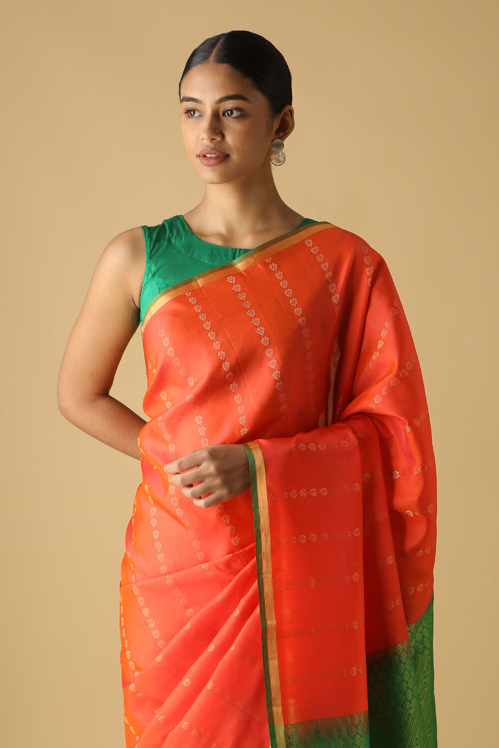 Pink Pure Silk South Saree image number null