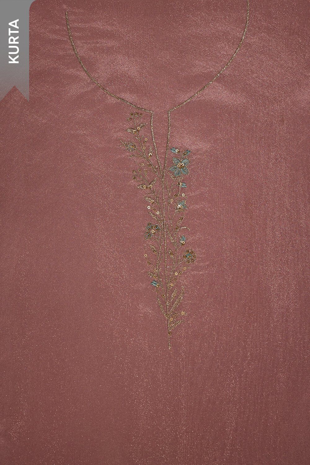 Violet Viscose Tissue Embroidered Unstitched Suit Set image number null
