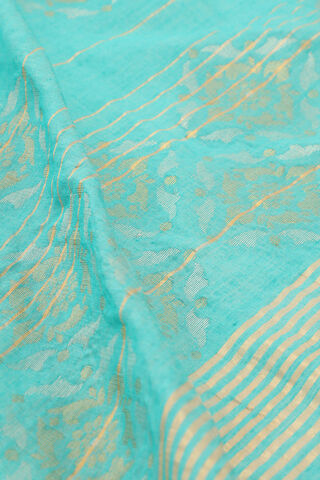 Light Blue Chattisgarh Pure Tussar Silk Woven Saree thumbnail image number null