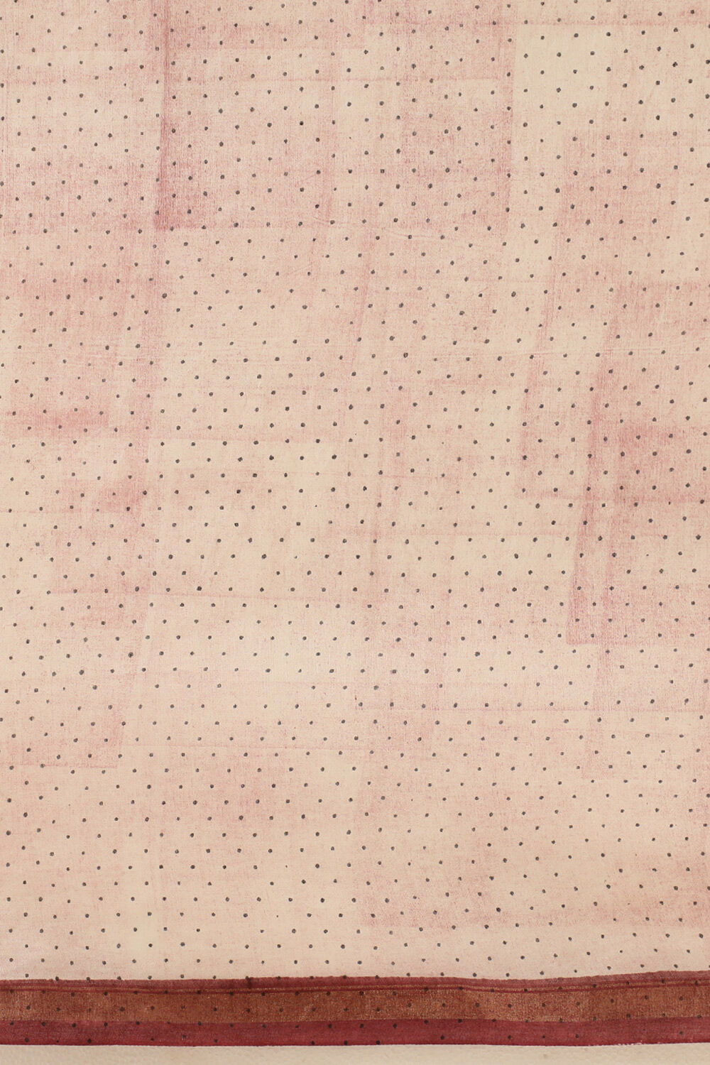 Light Pink Pure Silk Cotton Block Printed Saree image number null