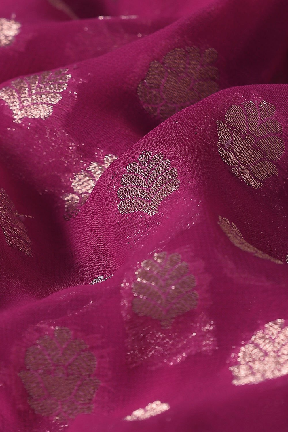 Pink Viscose Pure Georgette Banarasi Saree image number null