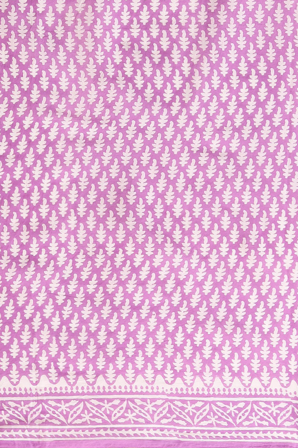 Purple Pure Cotton Sanganeri Printed Saree image number null
