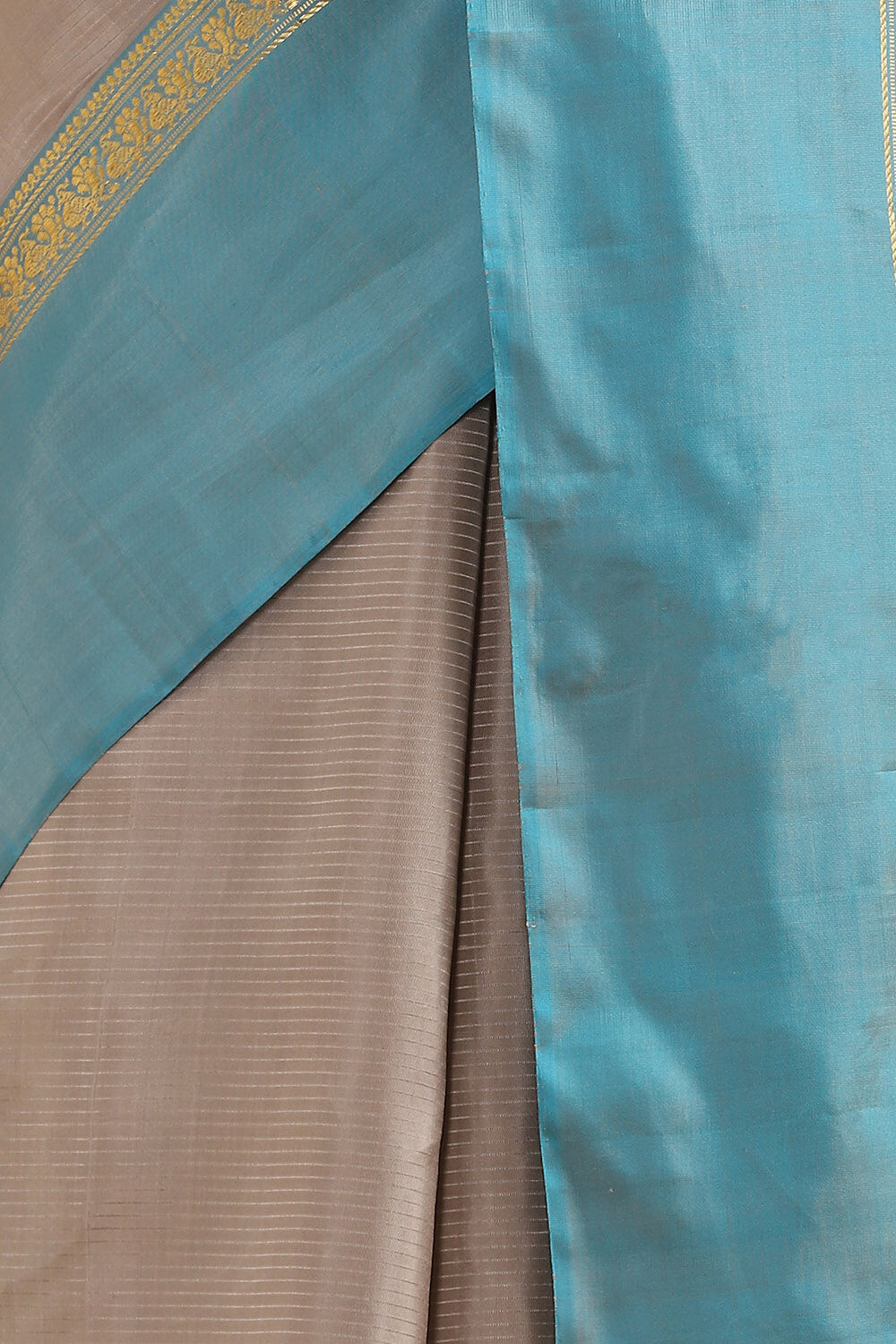 Grey Pure Soft Silk Saree image number null