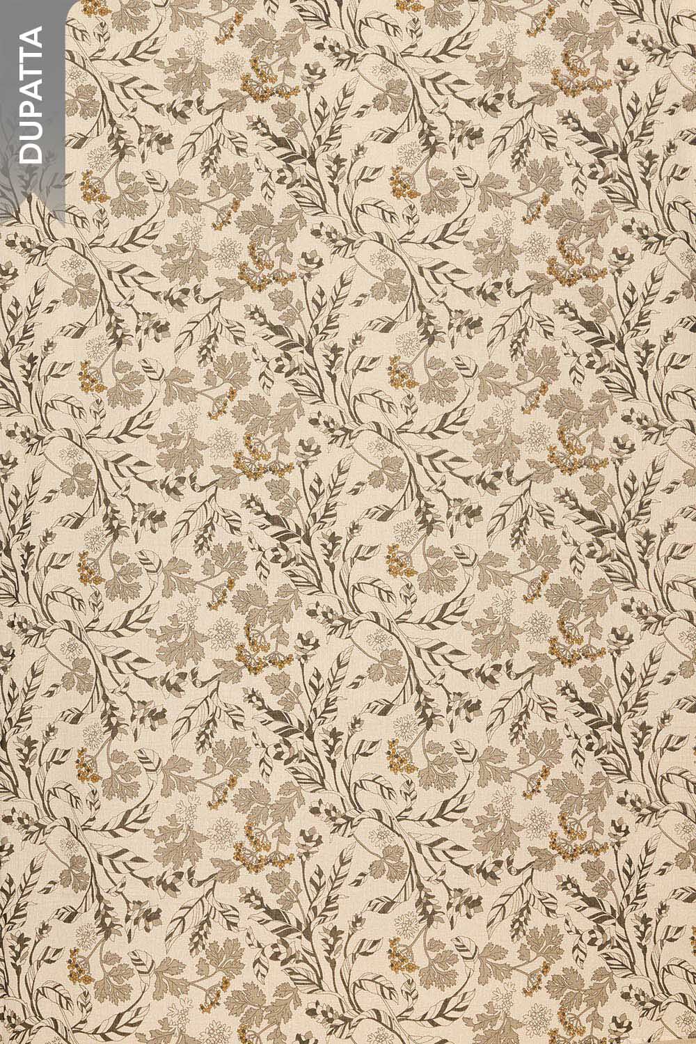 Yellow Pure Cotton Cutwork Unstitched Suit Set image number null