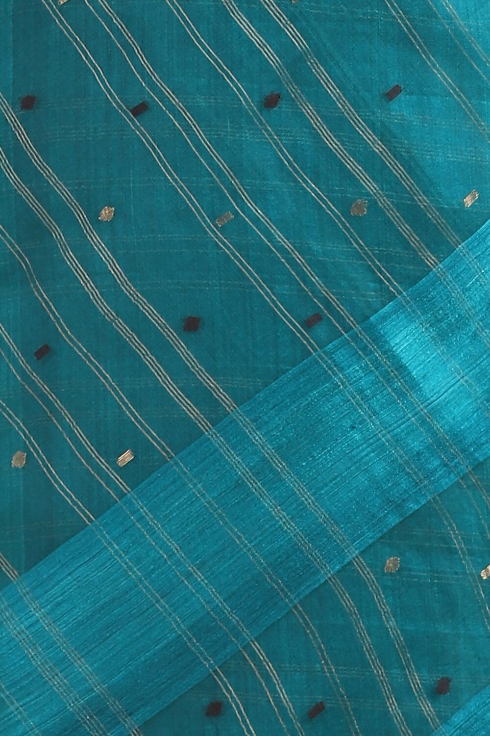 Light Blue Pure Silk Vanya Jamdani Saree image number null