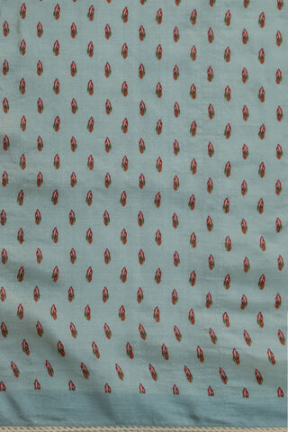 Blue Printed Pure Tussar Silk Saree thumbnail image number null