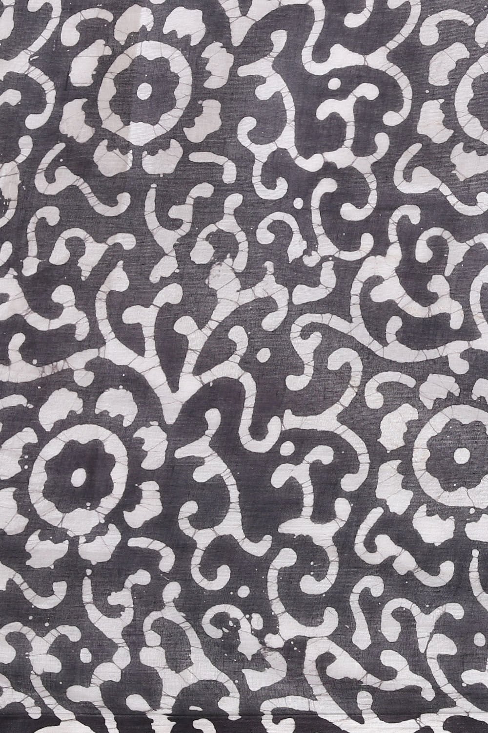Grey Pure Cotton Batik Saree image number null