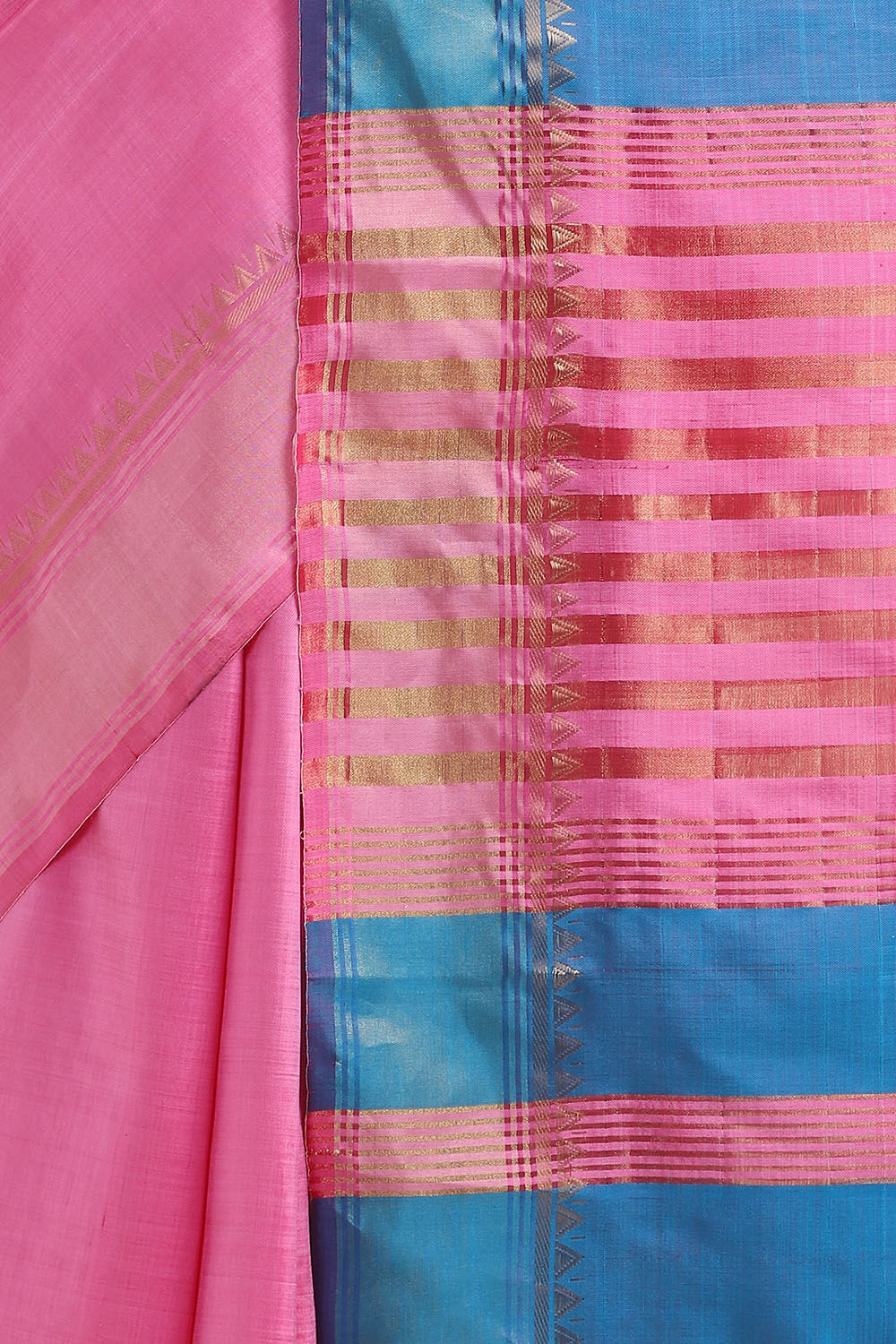 Light Pink Pure Silk Woven Saree image number null