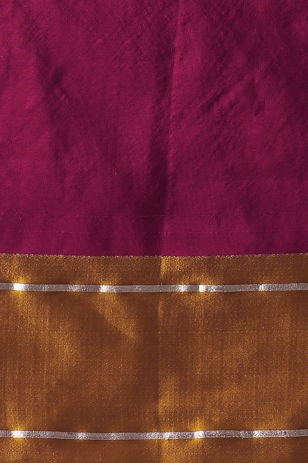 Dark Pink Pure Silk Banarasi Tanchoi Saree image number null