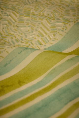 Light Green Rajasthan Pure Silk Cotton Printed Sanganeri Saree thumbnail image number null