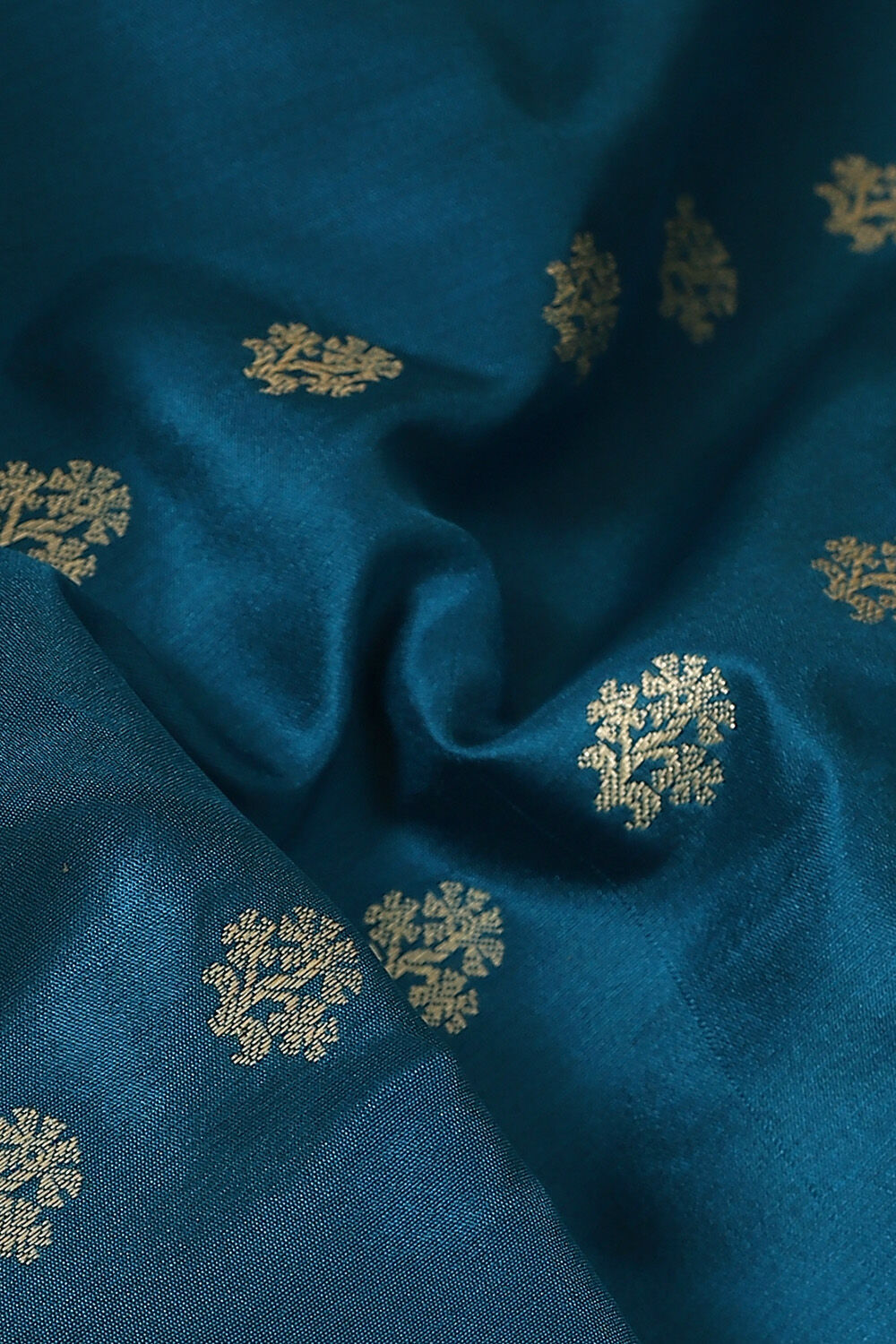 Blue Pure Silk Banarasi Saree image number null