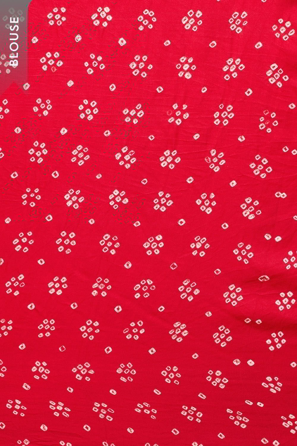 Red Gujarat Pure Silk Tie & Dye Bandhani Saree image number null