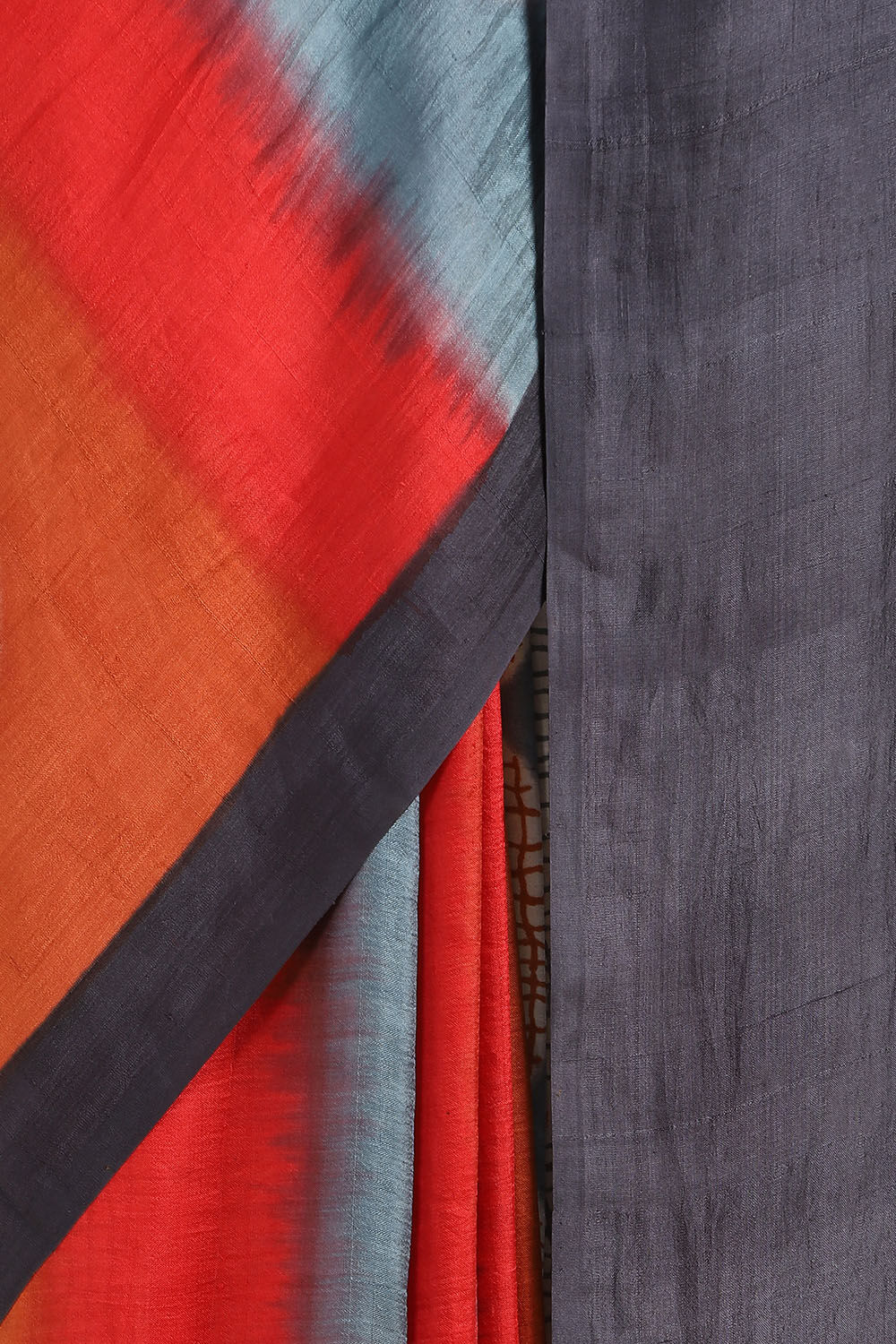 Grey Pure Silk Printed Saree image number null
