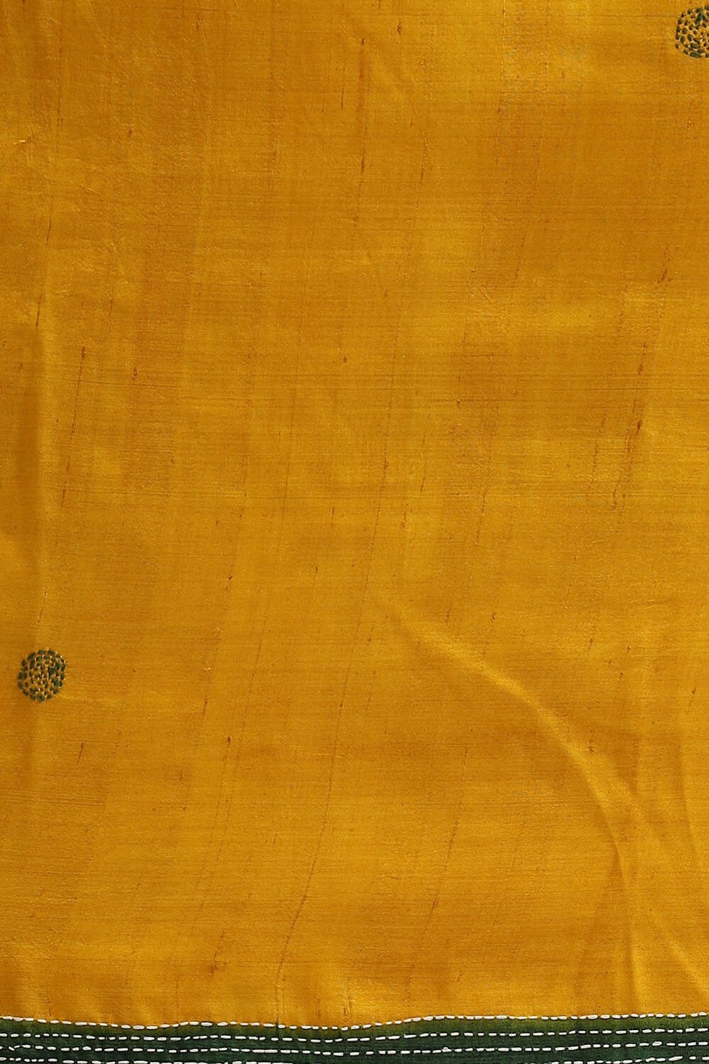 Green Pure Silk Batik Saree image number null